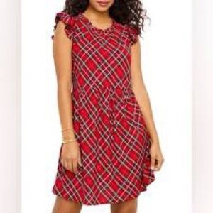Vineyard Vines Tartan Ruffle Tiered Dress.